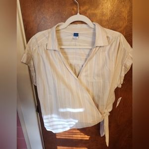 Wrap Tie Blouse Size L